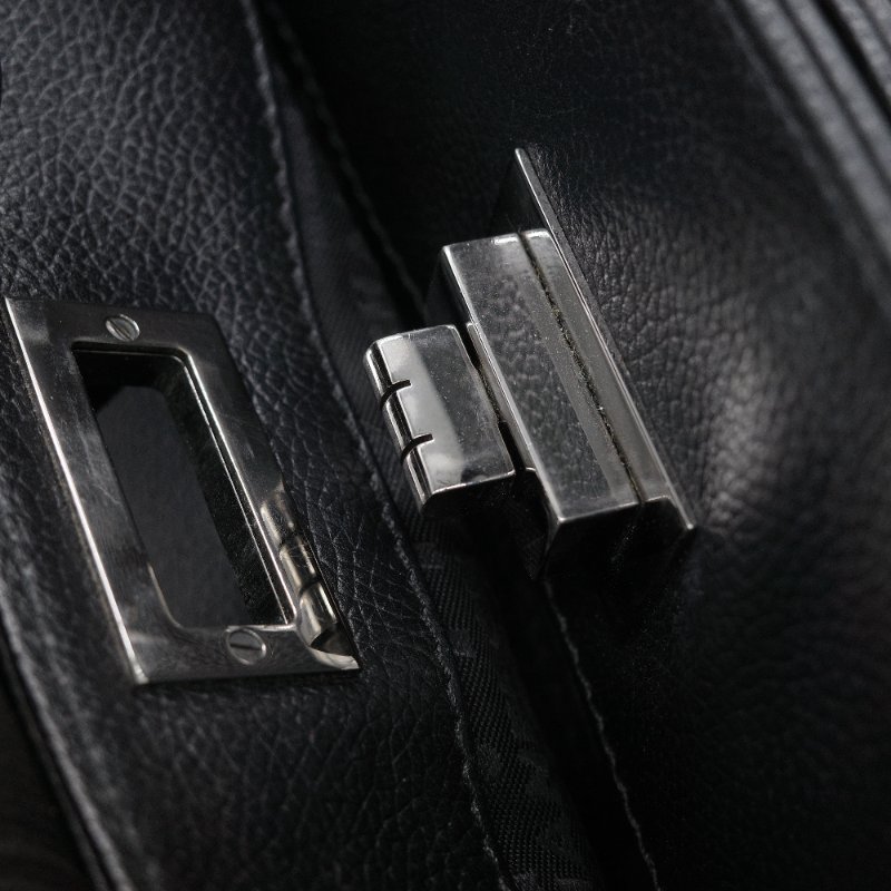 Chanel 香奈兒 Cerf Executive 黑色荔枝紋 小牛皮  托特包-15