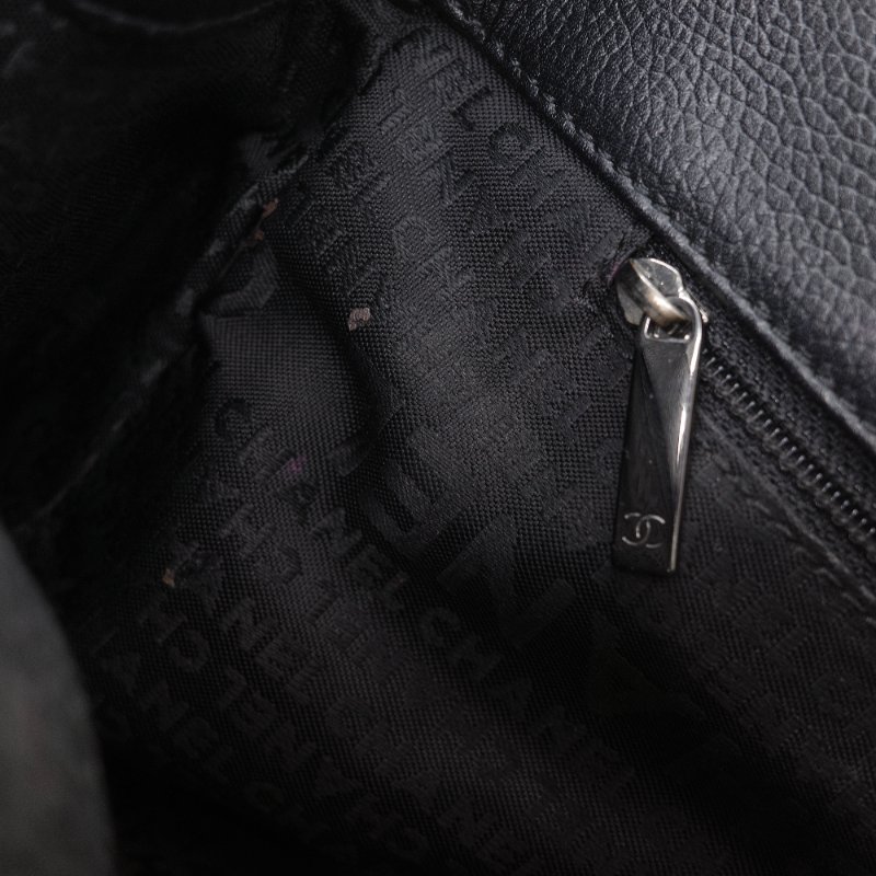 Chanel 香奈兒 Cerf Executive 黑色荔枝紋 小牛皮  托特包-20