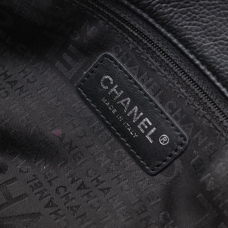 Chanel 香奈兒 Cerf Executive 黑色荔枝紋 小牛皮  托特包-21