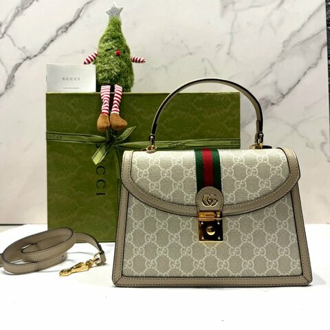 GUCCI 全新Ophidia系列織帶手提包