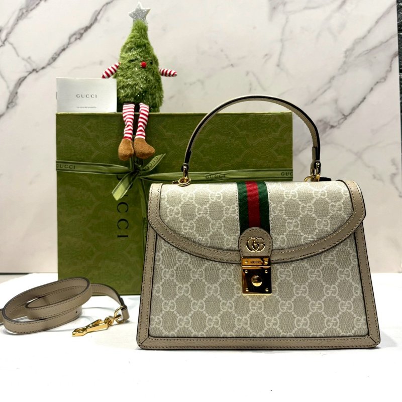 GUCCI 全新Ophidia系列織帶手提包-0