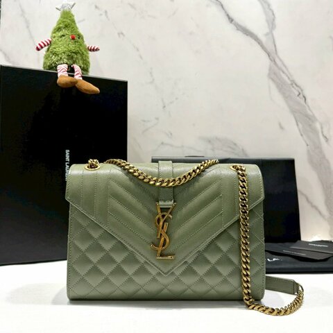 YSL Envelope魚子醬金鏈信封包