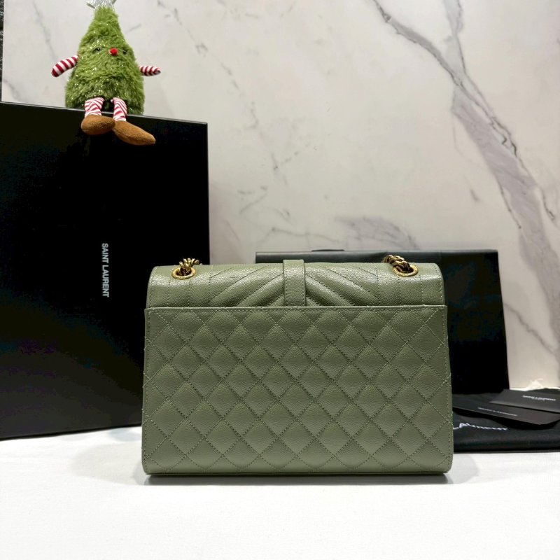 YSL Envelope魚子醬金鏈信封包-1