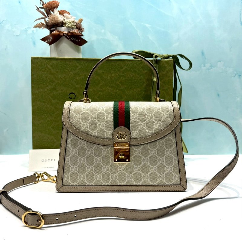 GUCCI 全新Ophidia系列織帶手提包-0