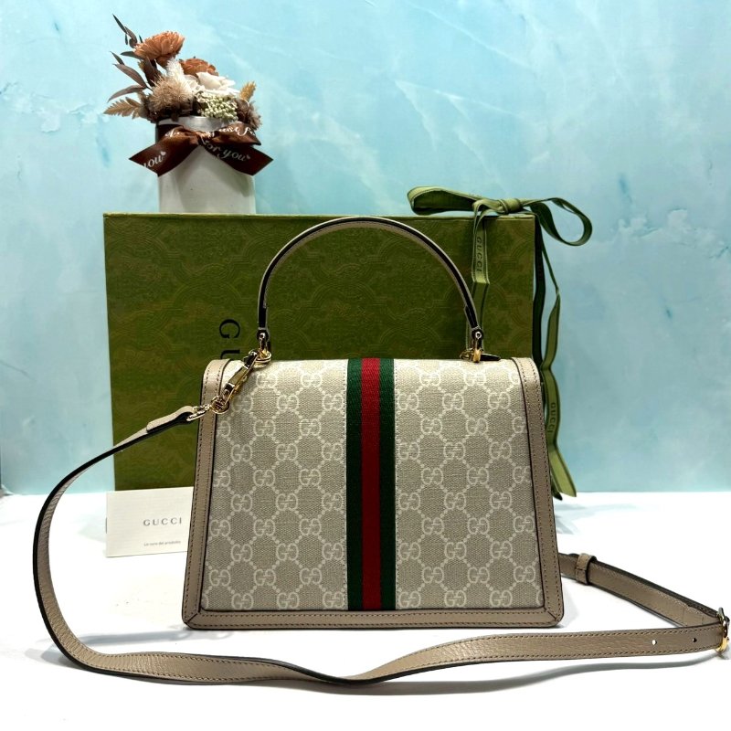 GUCCI 全新Ophidia系列織帶手提包-1