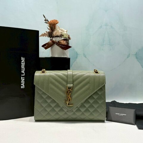 YSL Envelope魚子醬金鏈信封包