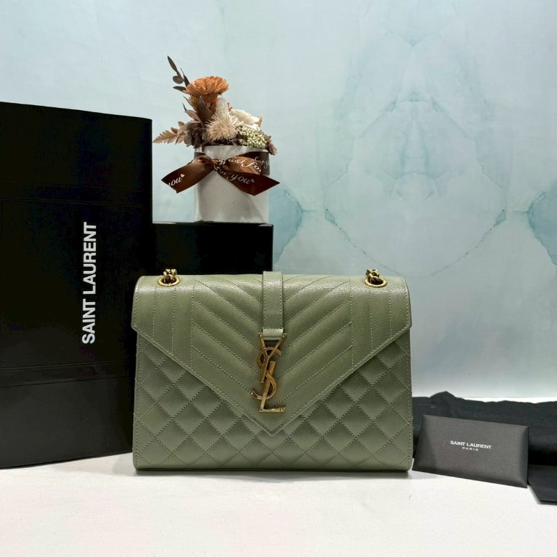 YSL Envelope魚子醬金鏈信封包-0