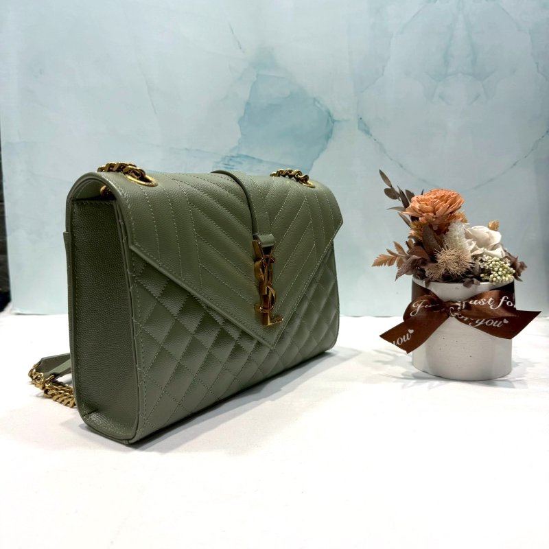 YSL Envelope魚子醬金鏈信封包-2