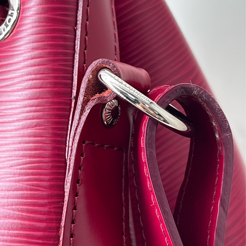 💗香緹國際精品💗 806 LV 水波紋大水桶包 #深紅色-5