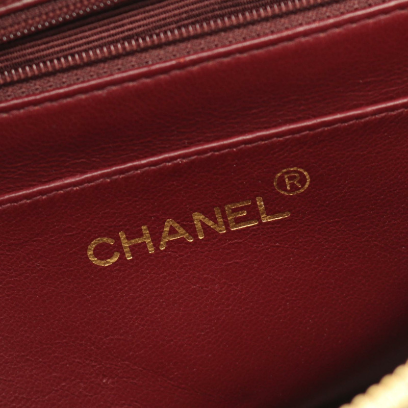 香奈兒 (CHANEL) 絎縫雙肩包，羊皮材質，黑色，二手，女款，金色五金-3