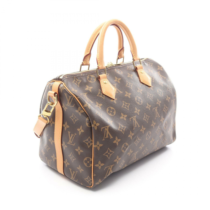 路易威登 Speedy Bandouliere 30 肩手提包 M41112 Monogram 棕色二手-1