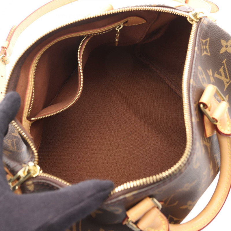 路易威登 Speedy Bandouliere 30 肩手提包 M41112 Monogram 棕色二手-2