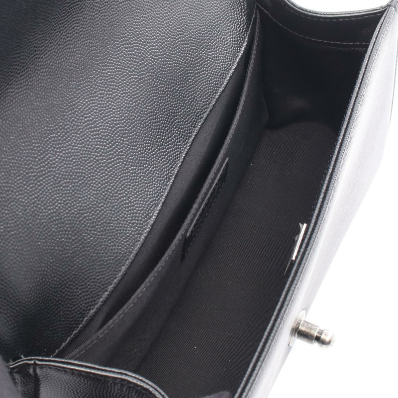 香奈兒 Boy Chanel 單肩包 A67086 黑色粒面小牛皮 二手 女士 SHW-2