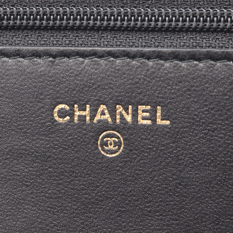 香奈兒 Boy Chanel 鏈條斜背包 黑色真皮 二手 女士 WOC GHW-3