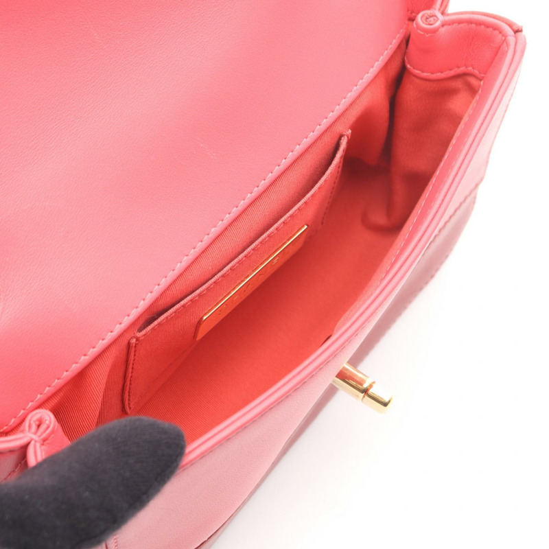 香奈兒 (CHANEL) 絎縫鏈條肩背包 AS0948 皮革 紅色 多色 二手 女士 金色五金-2