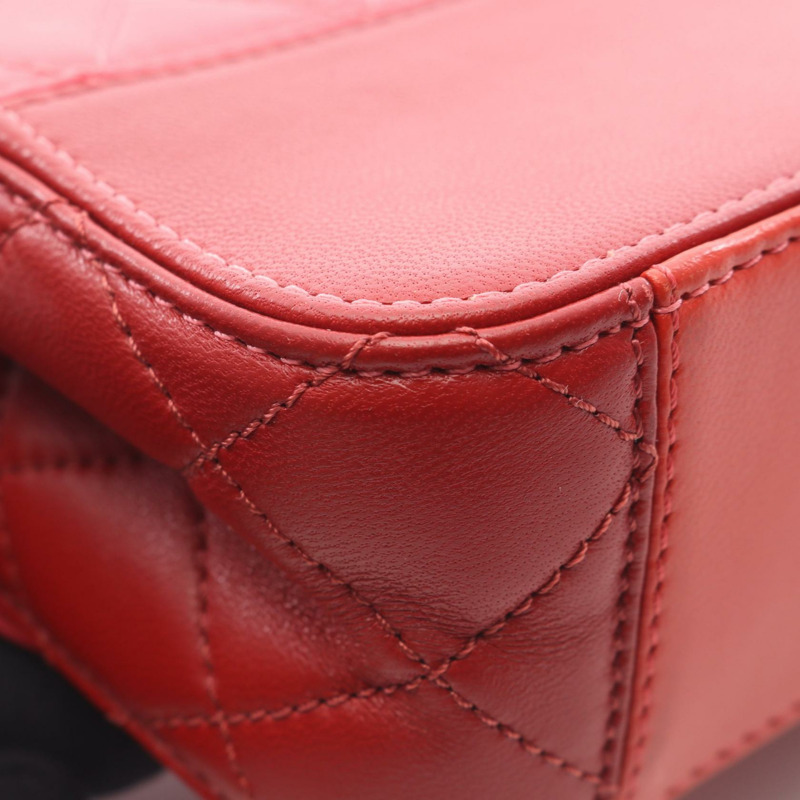 香奈兒 (CHANEL) 絎縫鏈條肩背包 AS0948 皮革 紅色 多色 二手 女士 金色五金-6