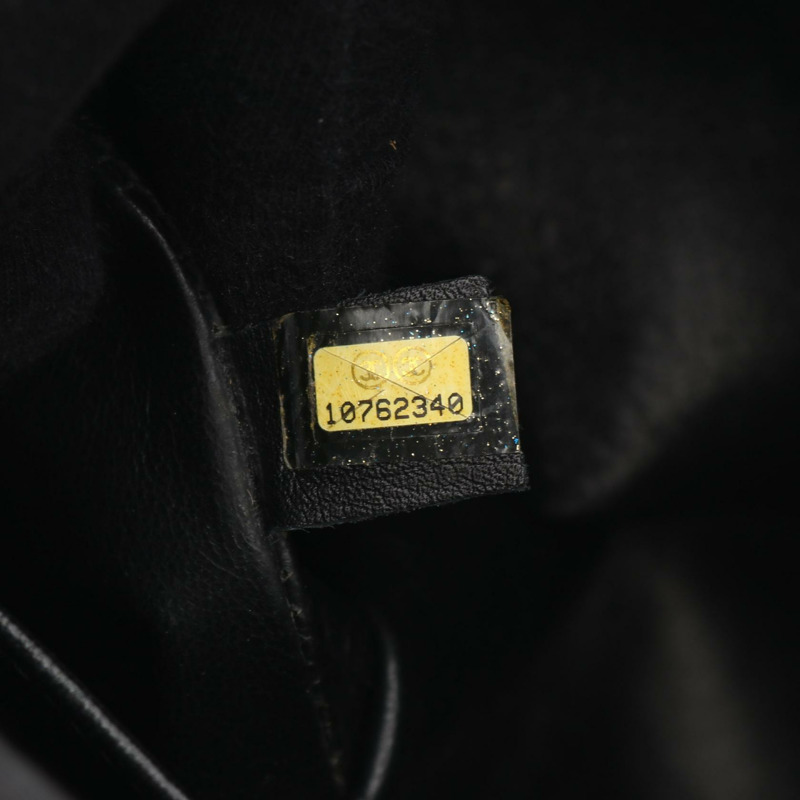 香奈兒 (CHANEL) Medallion 手提包 A01804 黑色粒面小牛皮 二手 女士 SHW CC-4