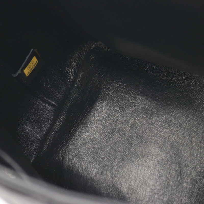 香奈兒 (CHANEL) Medallion 手提包 A01804 黑色粒面小牛皮 二手 女士 SHW CC-5