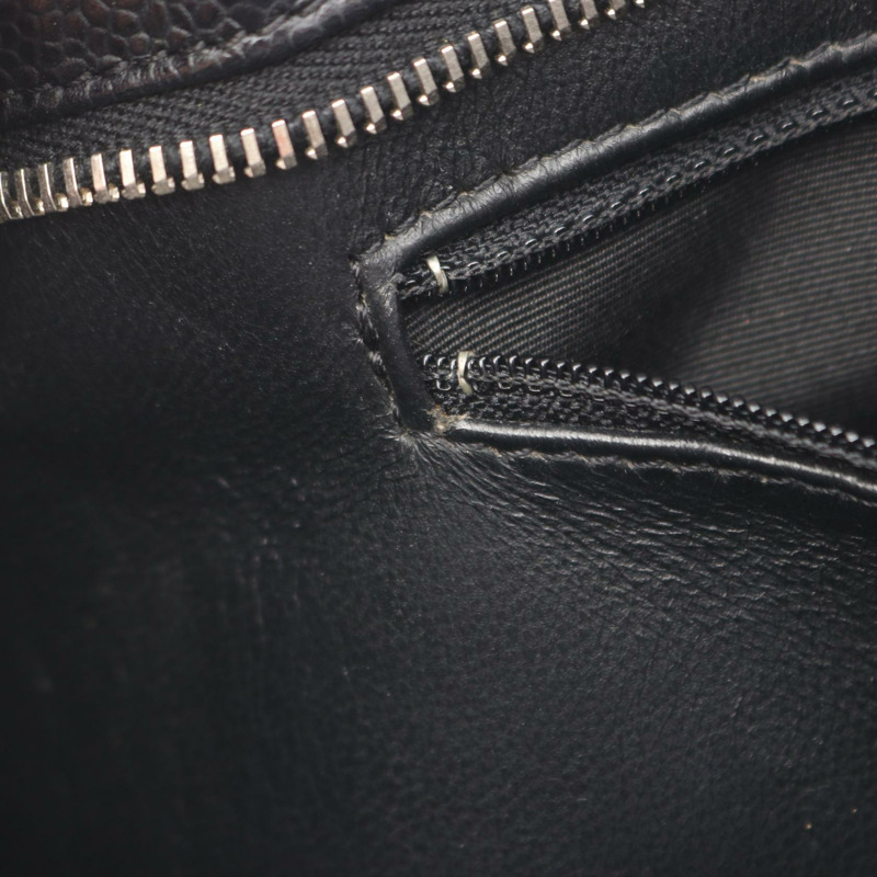 香奈兒 (CHANEL) Medallion 手提包 A01804 黑色粒面小牛皮 二手 女士 SHW CC-6