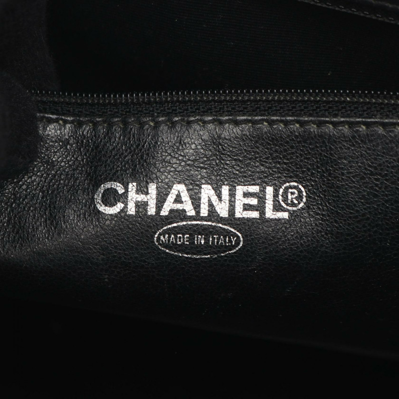 香奈兒 (CHANEL) Medallion 手提包 A01804 黑色粒面小牛皮 二手 女士 SHW-3
