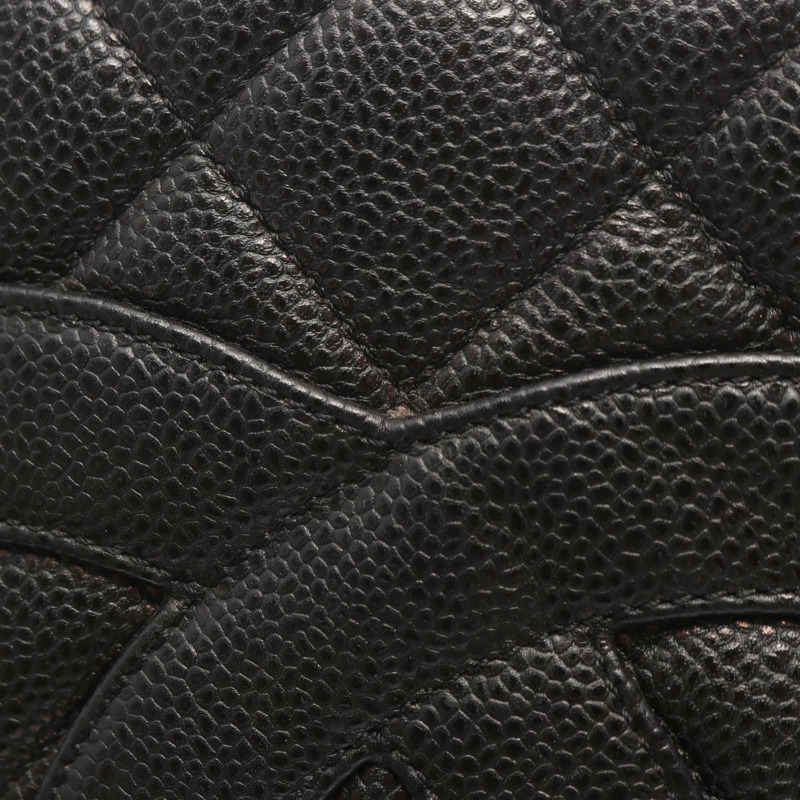 香奈兒 (CHANEL) Medallion 手提包 A01804 黑色粒面小牛皮 二手 女士 SHW-12