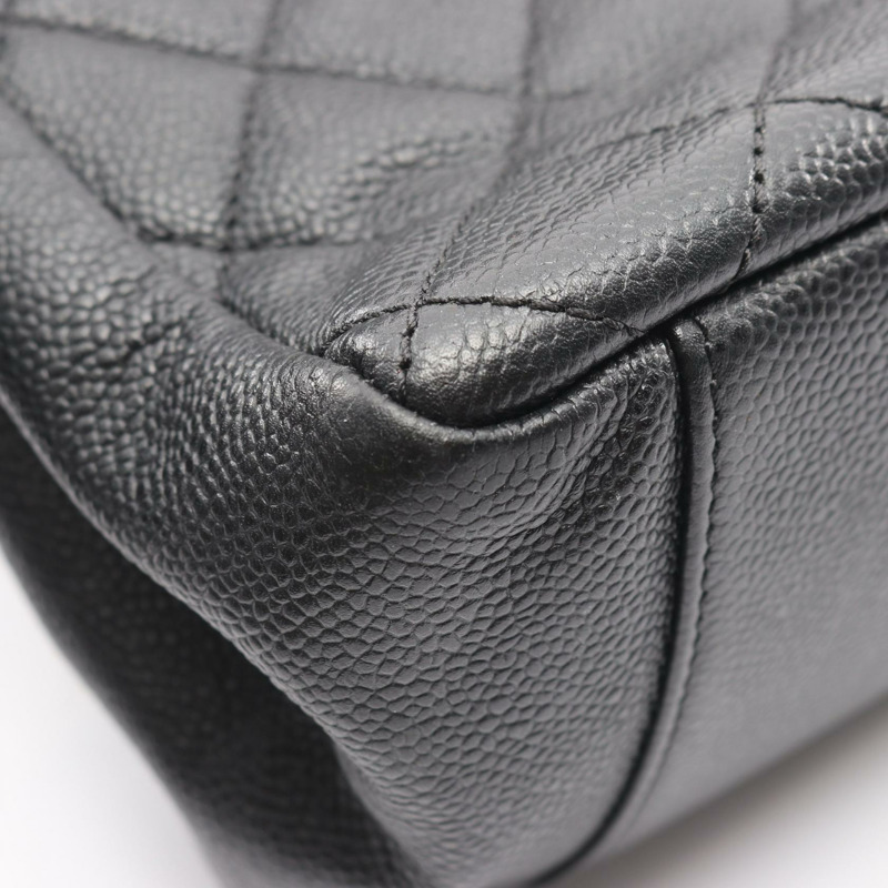 香奈兒 (CHANEL) Matelasse Grand Shopping GST 手提包 A50995 黑色皮革 二手 女士 GHW-6