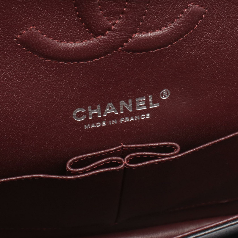 香奈兒 (CHANEL) Matelasse W 翻蓋肩背包 A01112 羊皮 黑色 二手 SHW CC-3