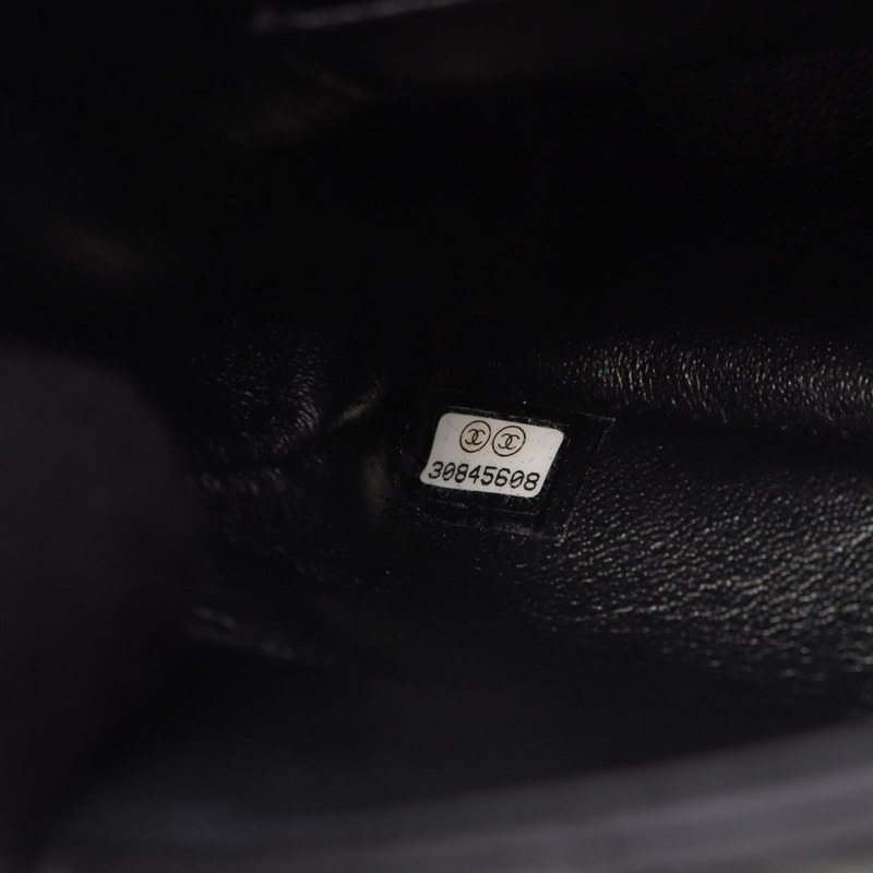 香奈兒迷你Matelasse 20肩背包 AS2326 羊皮黑色二手金色五金-4