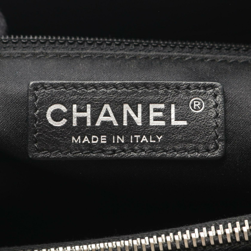 香奈兒 (CHANEL) Matelasse Grand Shopping GST 手提包 A50995 黑色皮革，二手 SHW CC-3