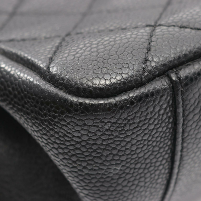 香奈兒 (CHANEL) Matelasse Grand Shopping GST 手提包 A50995 黑色皮革，二手 SHW CC-5