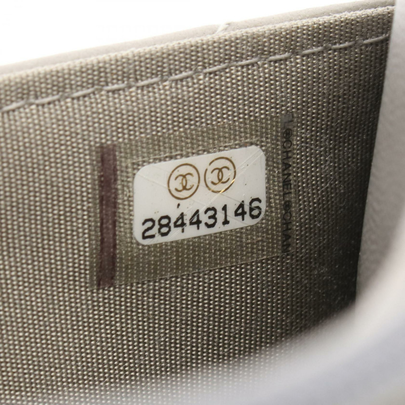 香奈兒 (CHANEL) 絎縫鏈條肩背包 AP0250 皮革 灰色 二手 女士 GHW CC Coco-4