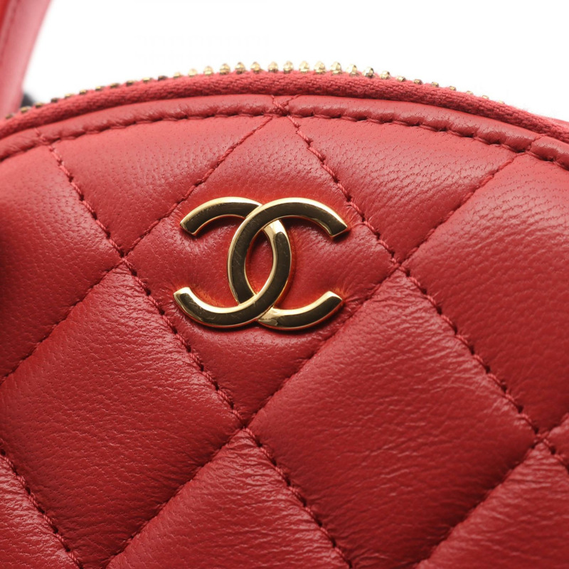 香奈兒 (CHANEL) 絎縫手提單肩包 AP3088 羊皮粉紅二手金色五金-9