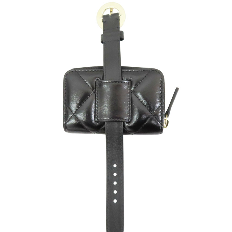 黑色 牛皮 零錢包【CHANEL 香奈兒】-1