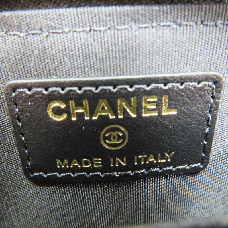黑色 牛皮 零錢包【CHANEL 香奈兒】-4
