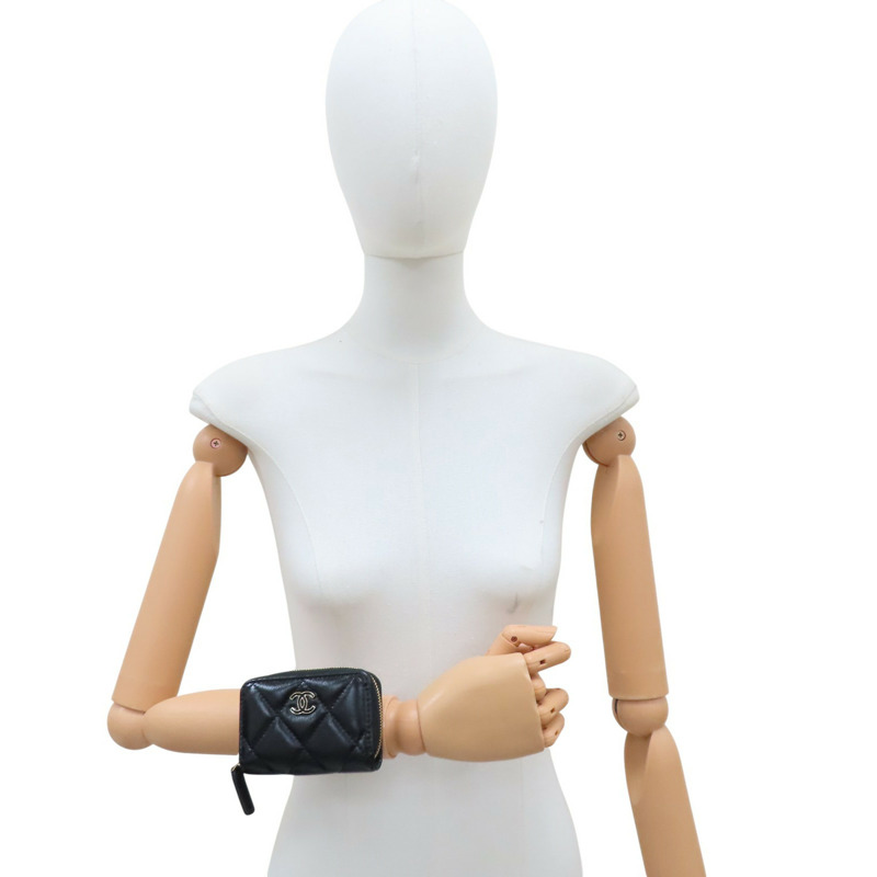 黑色 牛皮 零錢包【CHANEL 香奈兒】-6