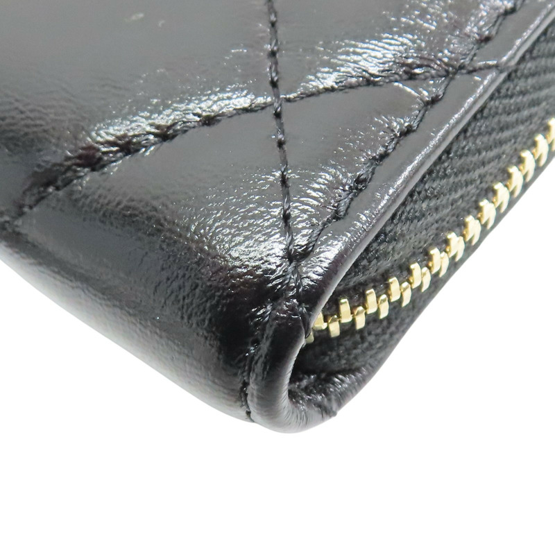 黑色 牛皮 零錢包【CHANEL 香奈兒】-8