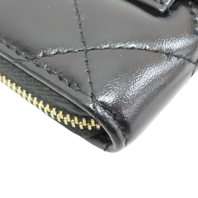 黑色 牛皮 零錢包【CHANEL 香奈兒】-9