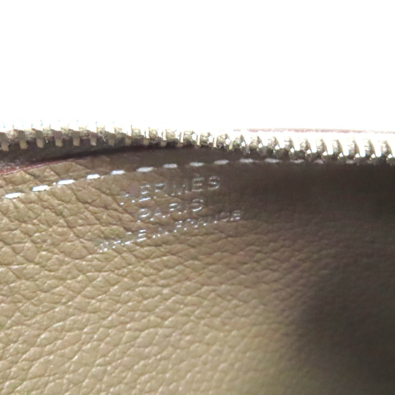 大象灰 Evercolor牛皮 Constance Slim 扣式 短夾 W刻 銀扣【HERMES 愛馬仕】 R00793H082214CK18-9