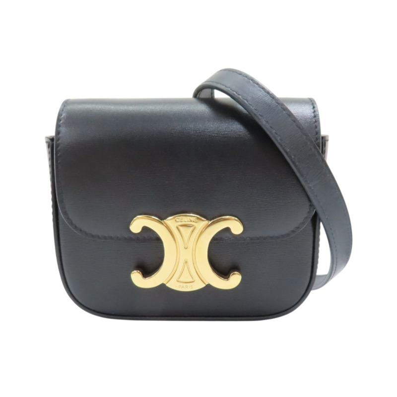 黑色 牛皮 MINI CLAUDE 小包 肩背包【CELINE 賽琳】 10I513DPV-0