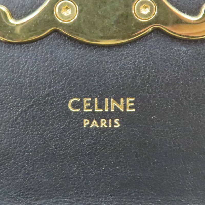 黑色 牛皮 MINI CLAUDE 小包 肩背包【CELINE 賽琳】 10I513DPV-5