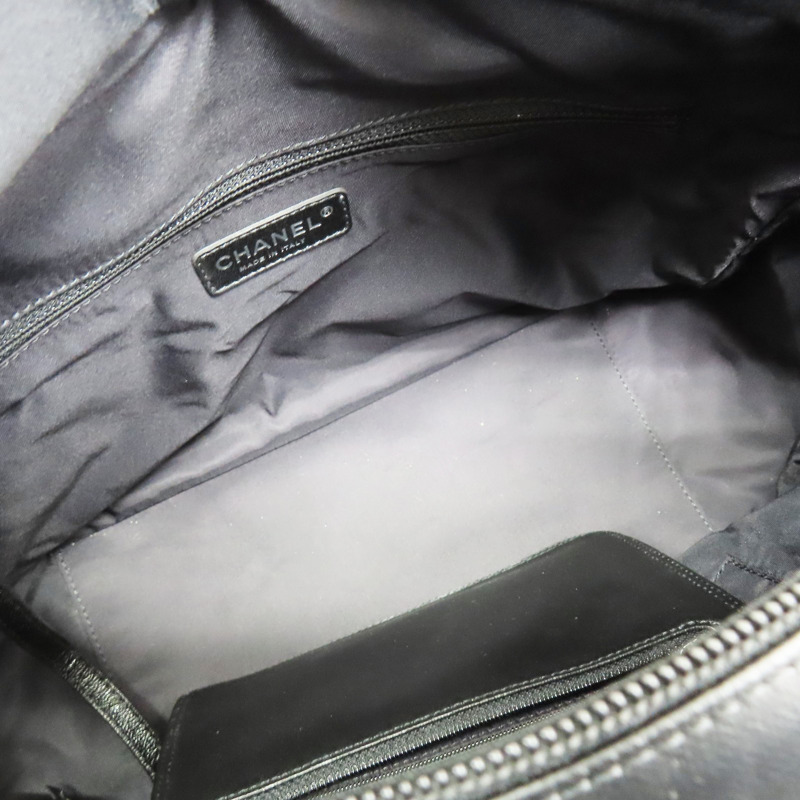 黑色 牛皮/帆布 Paris Biarritz GM 托特包【CHANEL 香奈兒】 A34210-4