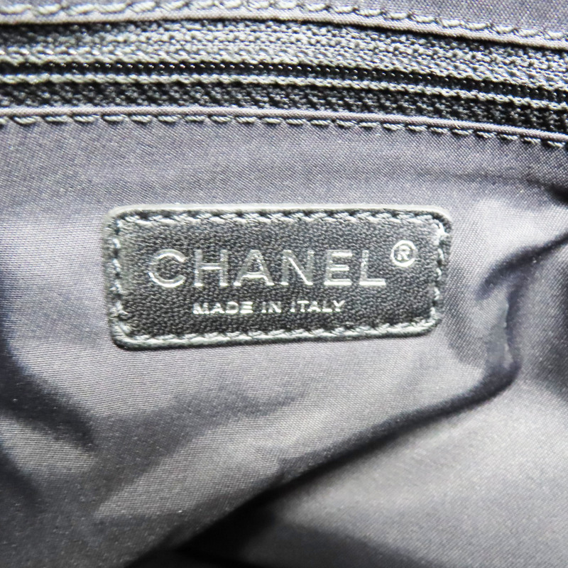 黑色 牛皮/帆布 Paris Biarritz GM 托特包【CHANEL 香奈兒】 A34210-6