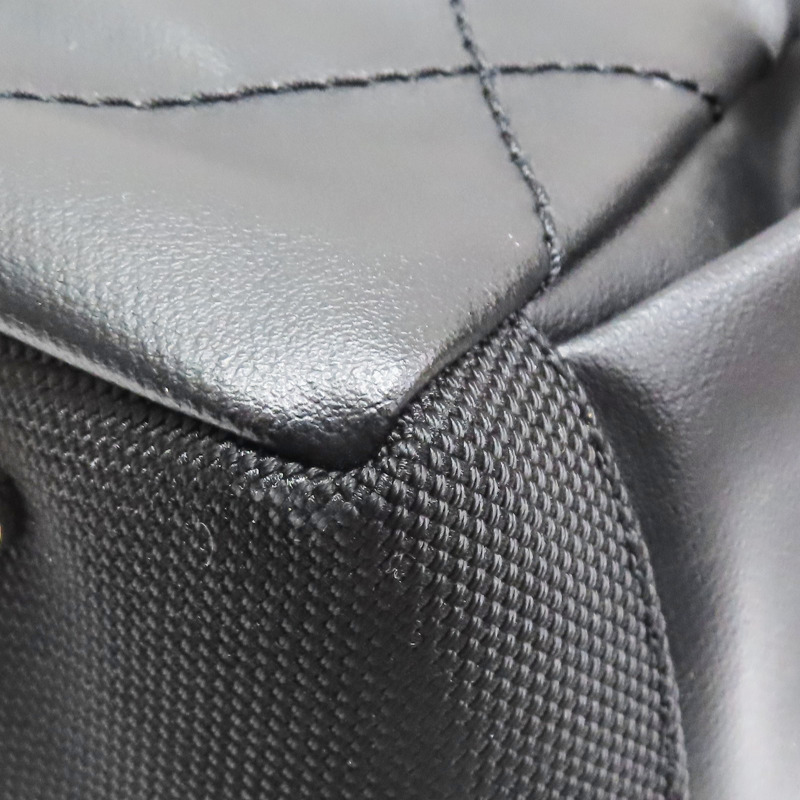黑色 牛皮/帆布 Paris Biarritz GM 托特包【CHANEL 香奈兒】 A34210-11