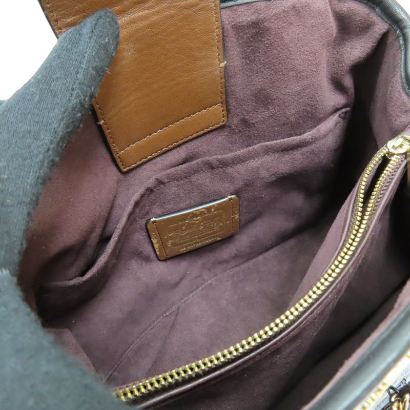 黑色 漆皮 兩用包【COACH 寇馳】 F22259-4