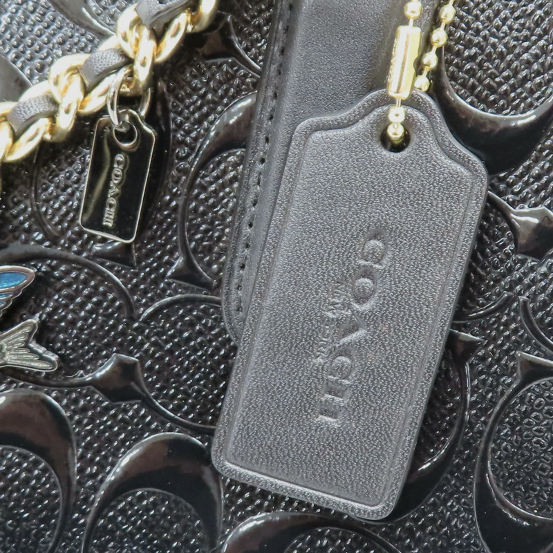 黑色 漆皮 兩用包【COACH 寇馳】 F22259-8