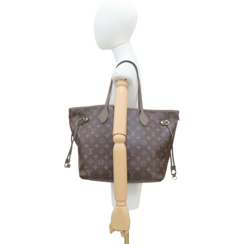 棕色帆布 Neverfull Inside Out MM 肩背包 M25664【LOUIS VUITTON LV 路易威登】 M25664-9