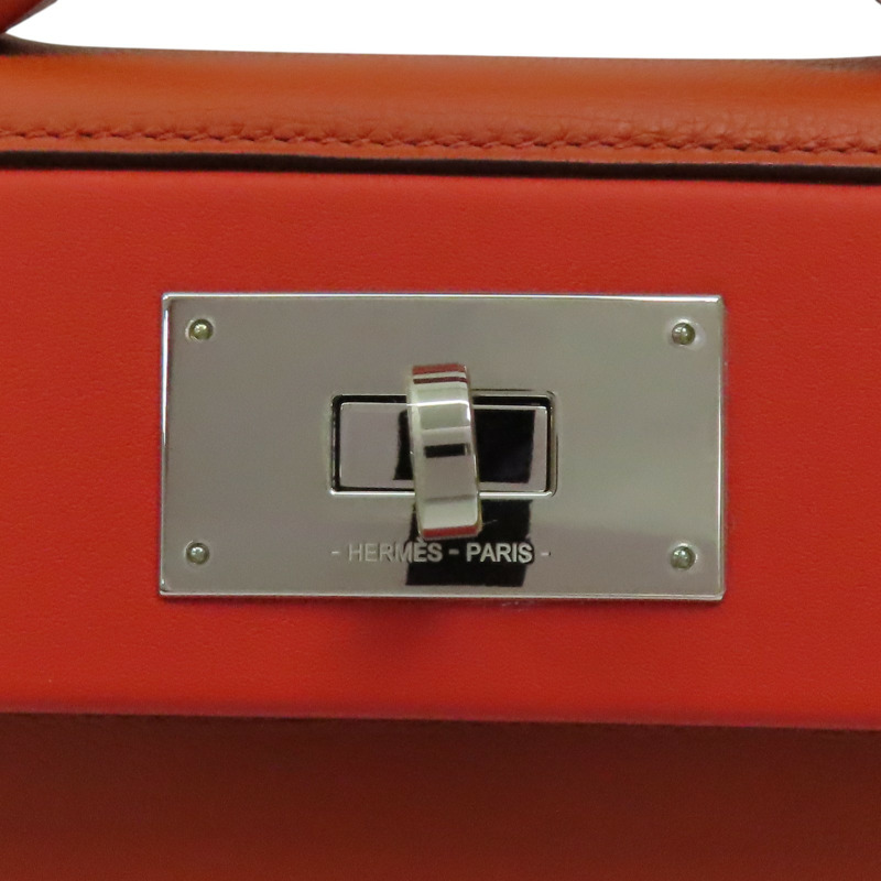 大地橘 Evercolor 牛皮 24/24 兩用包 Z刻 銀扣【HERMES 愛馬仕】 H082153CKCG-6