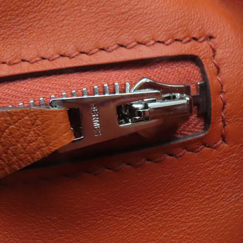 大地橘 Evercolor 牛皮 24/24 兩用包 Z刻 銀扣【HERMES 愛馬仕】 H082153CKCG-16