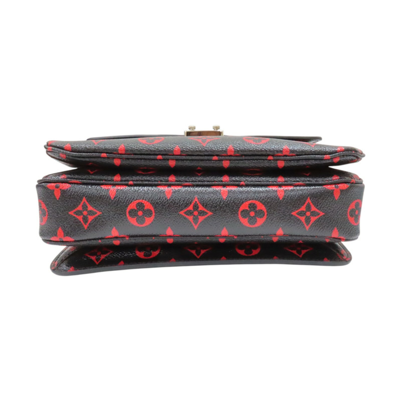 黑/紅色 原花帆布 Pochette Metis MM 兩用包【LOUIS VUITTON LV 路易威登】 M41462-3