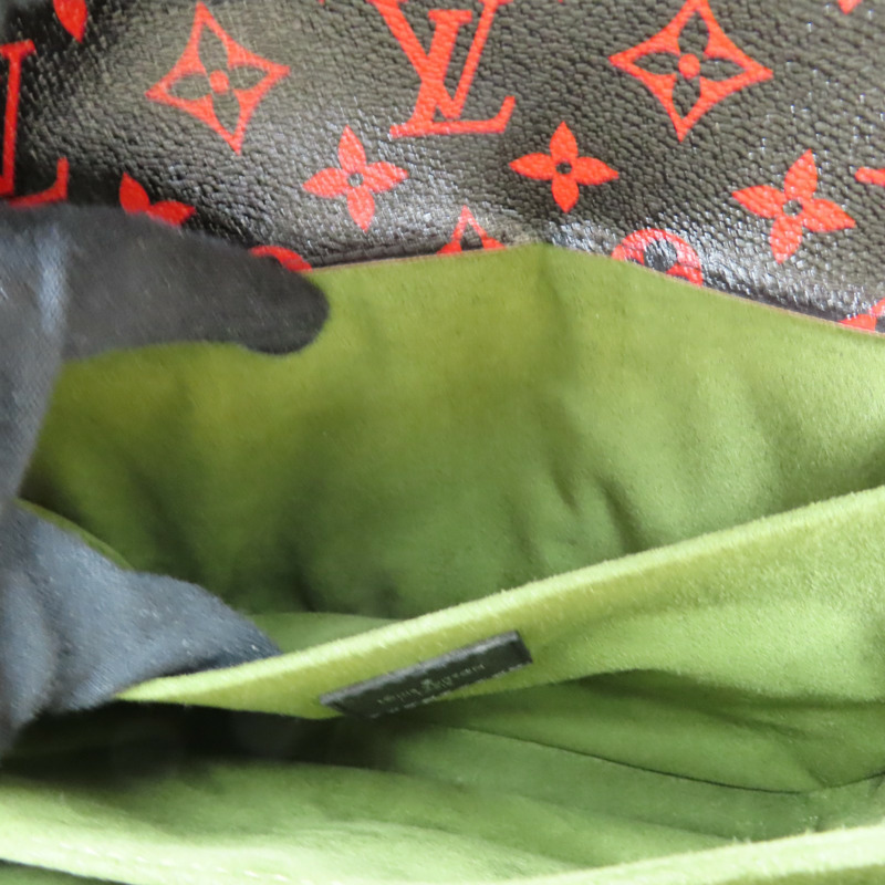 黑/紅色 原花帆布 Pochette Metis MM 兩用包【LOUIS VUITTON LV 路易威登】 M41462-5